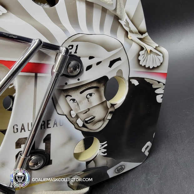 Dan Vladar Goalie Mask Unsigned 2025 Calgary Johnny Gaudreau Tribute