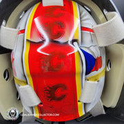 Dan Vladar Goalie Mask Unsigned 2025 Calgary Johnny Gaudreau Tribute