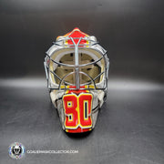 Dan Vladar Goalie Mask Unsigned 2025 Calgary Johnny Gaudreau Tribute
