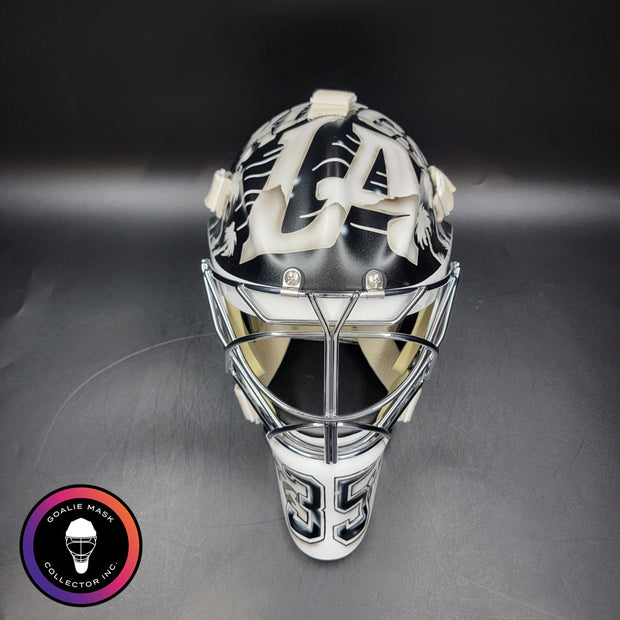 Darcy Kuemper Goalie Mask Unsigned 2025 Los Angeles Tribute