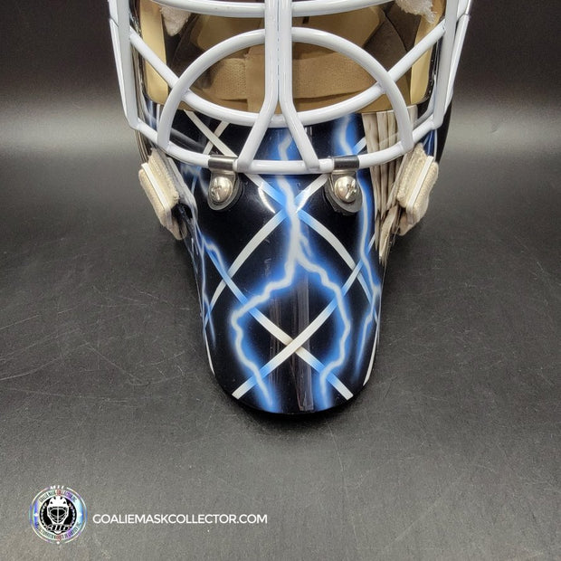 Daren Puppa Signed Goalie Mask Tampa Bay V1 Signature Edition Autographed