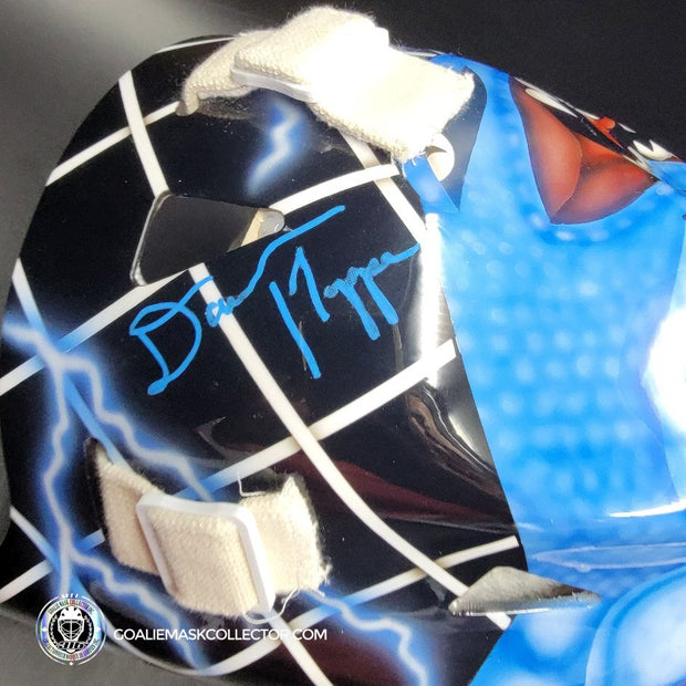 Daren Puppa Signed Goalie Mask Tampa Bay V1 Signature Edition Autographed