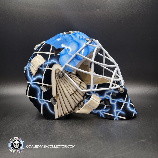 Daren Puppa Signed Goalie Mask Tampa Bay V1 Signature Edition Autographed