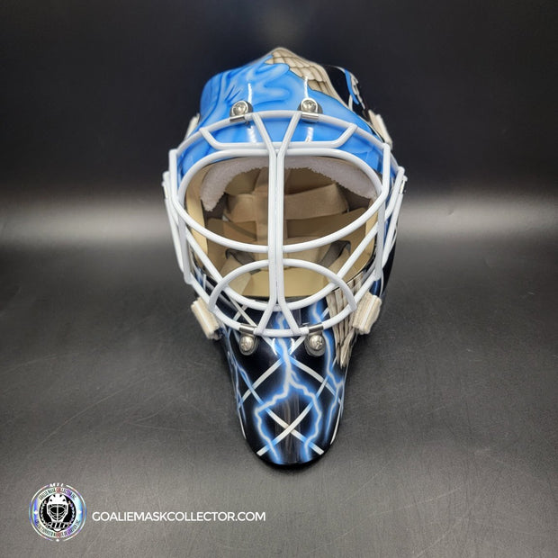 Daren Puppa Signed Goalie Mask Tampa Bay V1 Signature Edition Autographed