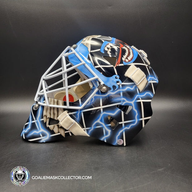 Daren Puppa Signed Goalie Mask Tampa Bay V1 Signature Edition Autographed