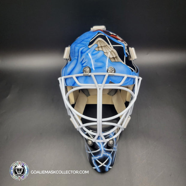 Daren Puppa Signed Goalie Mask Tampa Bay V1 Signature Edition Autographed