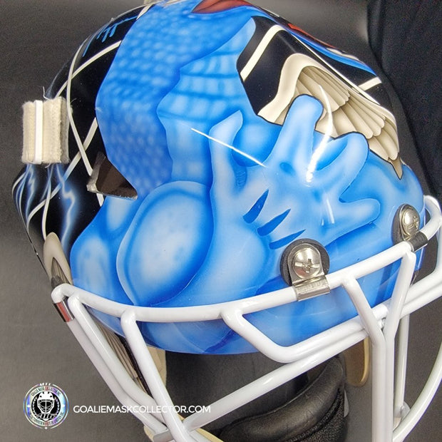 Daren Puppa Signed Goalie Mask Tampa Bay V1 Signature Edition Autographed