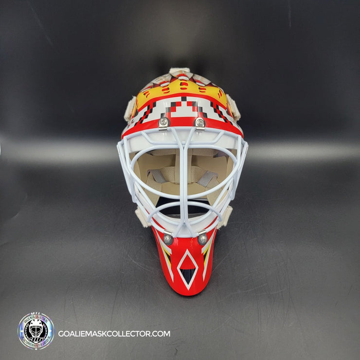 Darren Pang Signed Goalie Mask Autographed Chicago Signature Edition