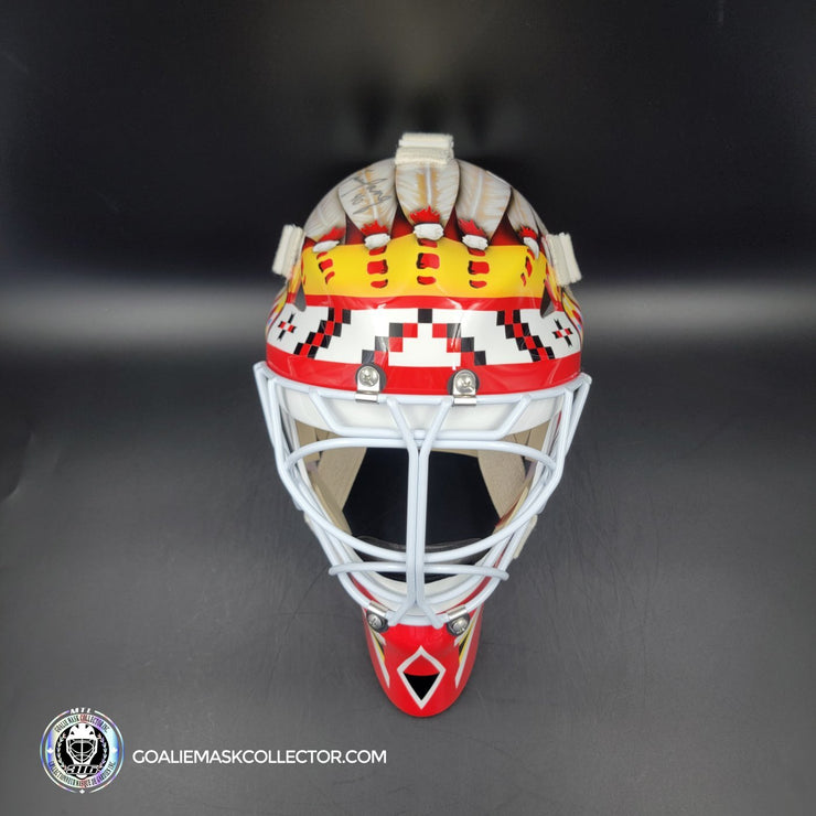 Darren Pang Signed Goalie Mask Autographed Chicago Signature Edition