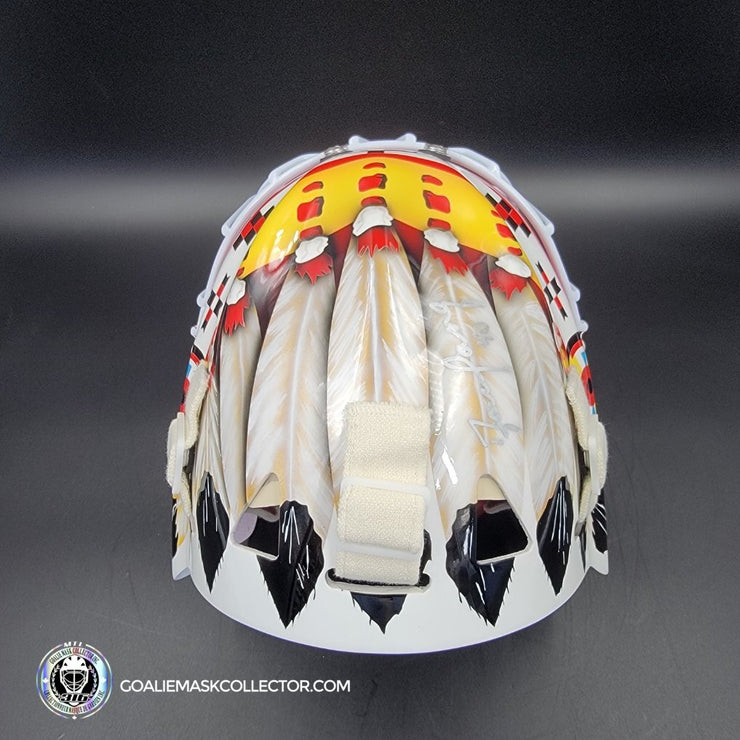 Darren Pang Signed Goalie Mask Autographed Chicago Signature Edition