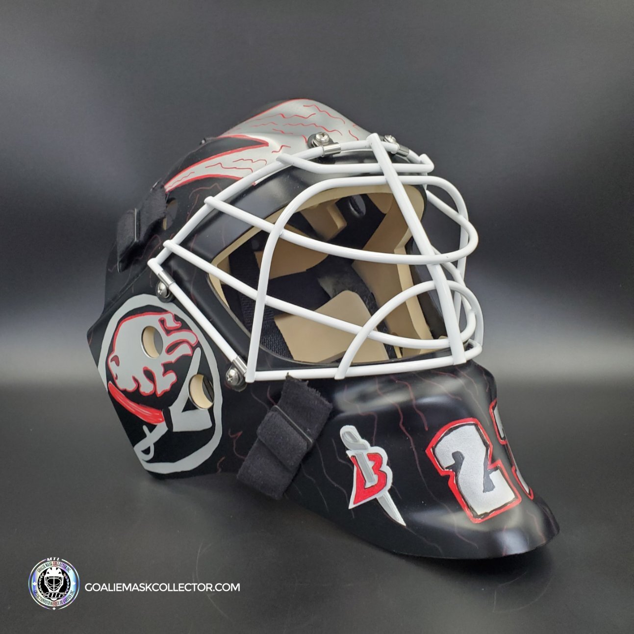 Devon Levi Goalie Mask Unsigned Buffalo 2022-23 Matte Finish