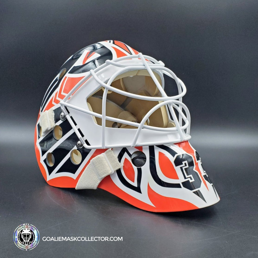 Dominic Roussel Goalie Mask Unsigned Philadelphia Tribute