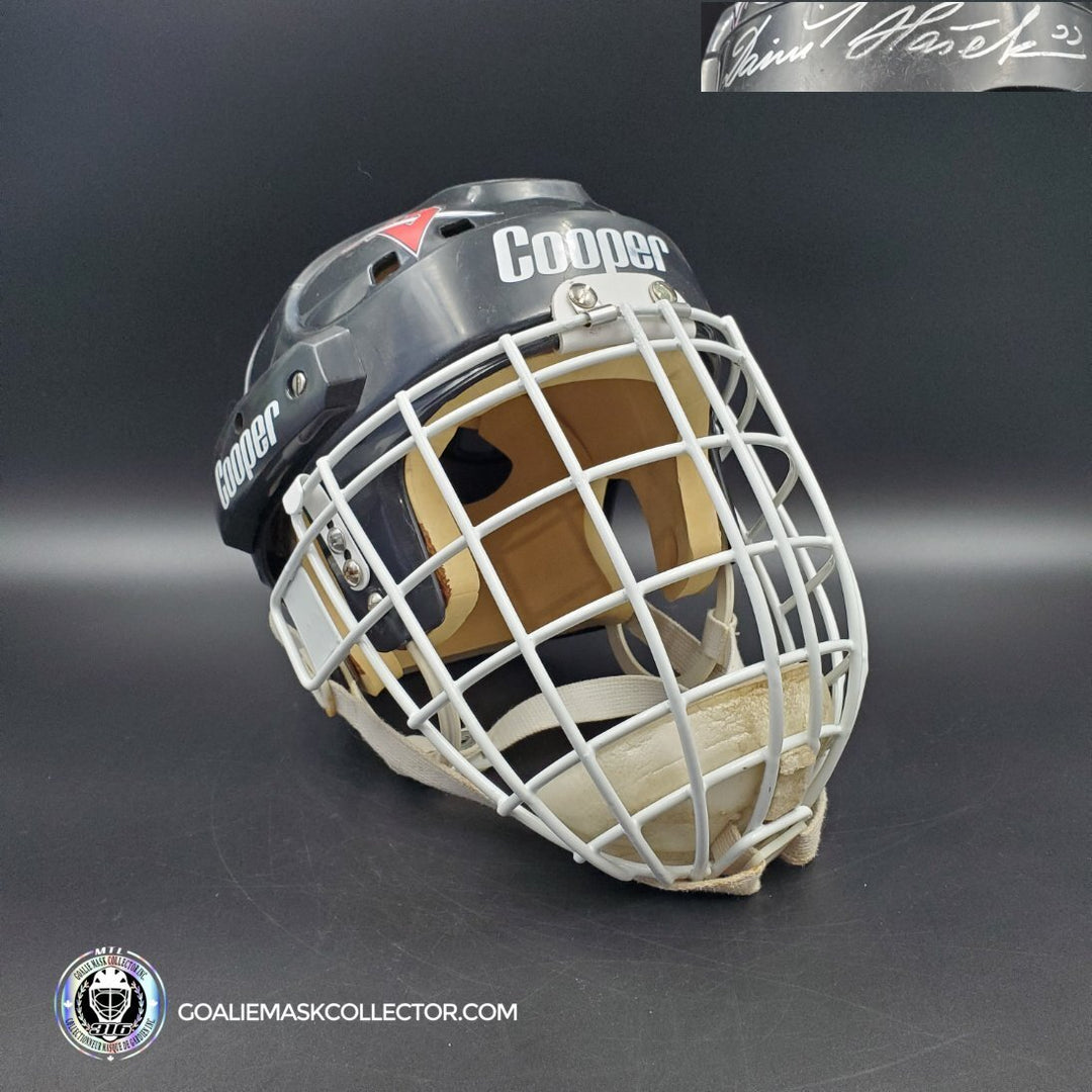 Dominik Hasek Autographed Signed Goalie Mask Buffalo Black Cooper