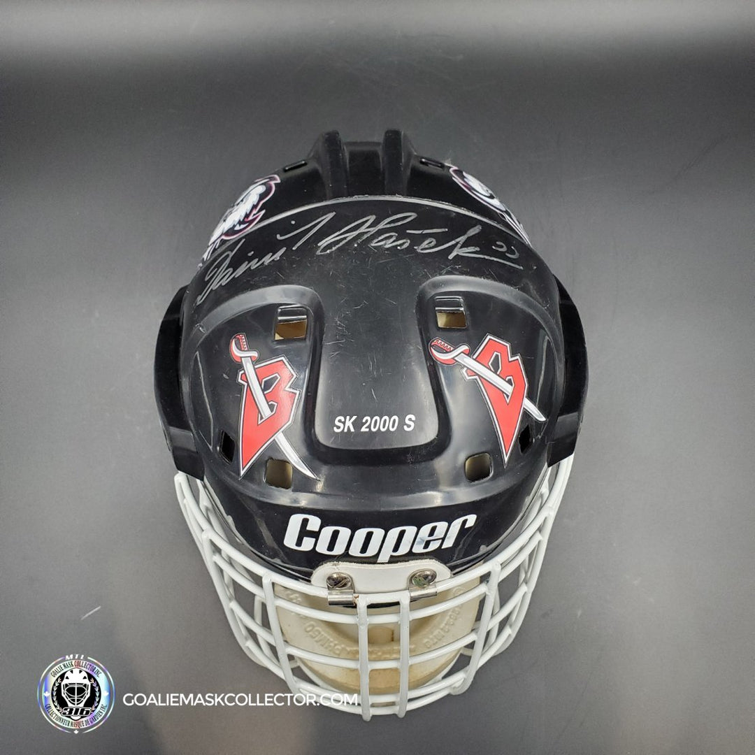 Dominik Hasek Autographed Signed Goalie Mask Buffalo Black Cooper
