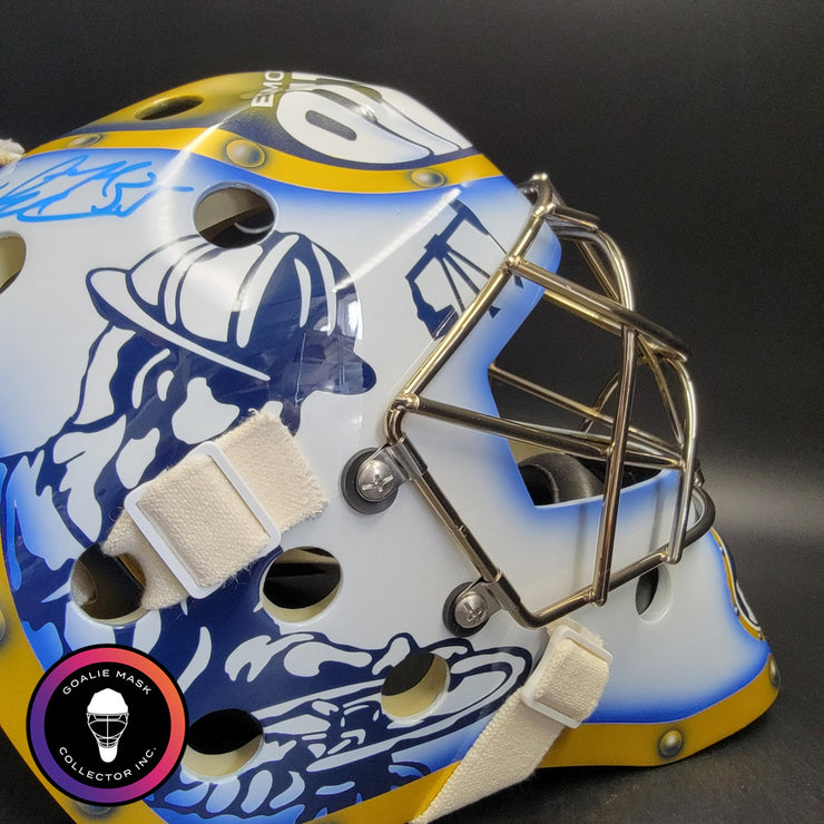 Dwayne Roloson Signed Goalie Mask 2006 Edmonton Signature Edition Auto ...