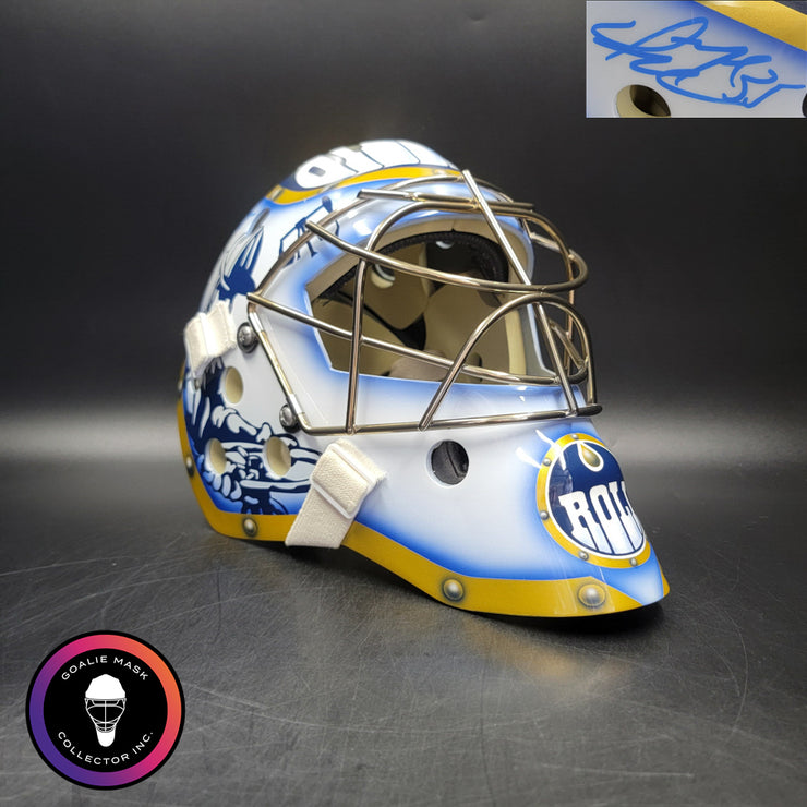 Dwayne Roloson Signed Goalie Mask 2006 Edmonton Signature Edition Auto ...