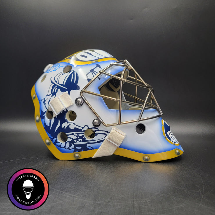 Dwayne Roloson Signed Goalie Mask 2006 Edmonton Signature Edition Auto ...