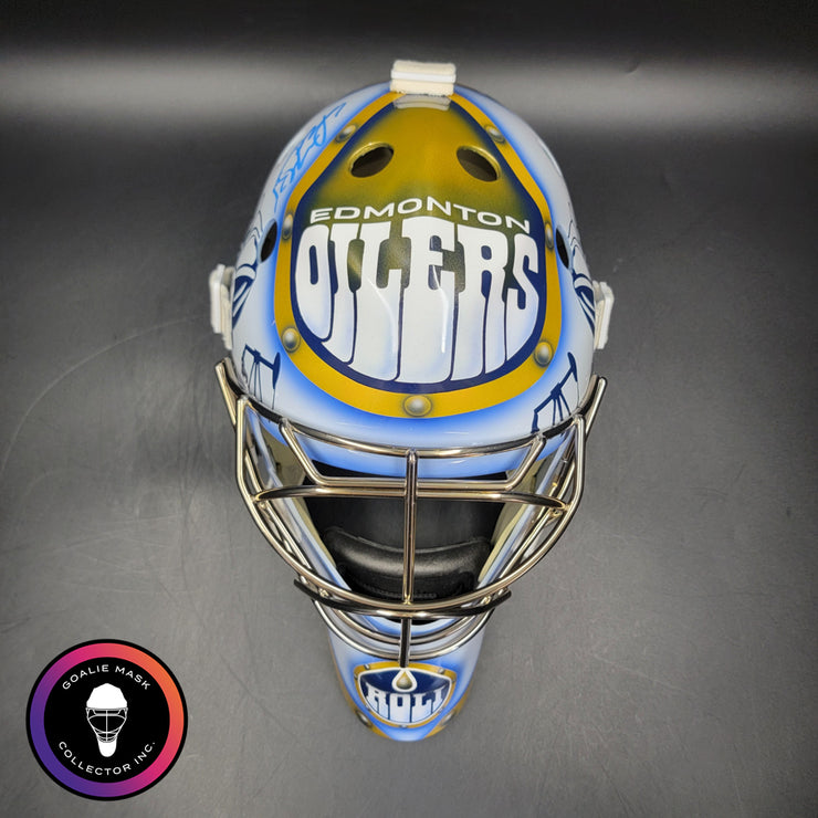 Dwayne Roloson Signed Goalie Mask 2006 Edmonton Signature Edition Auto ...