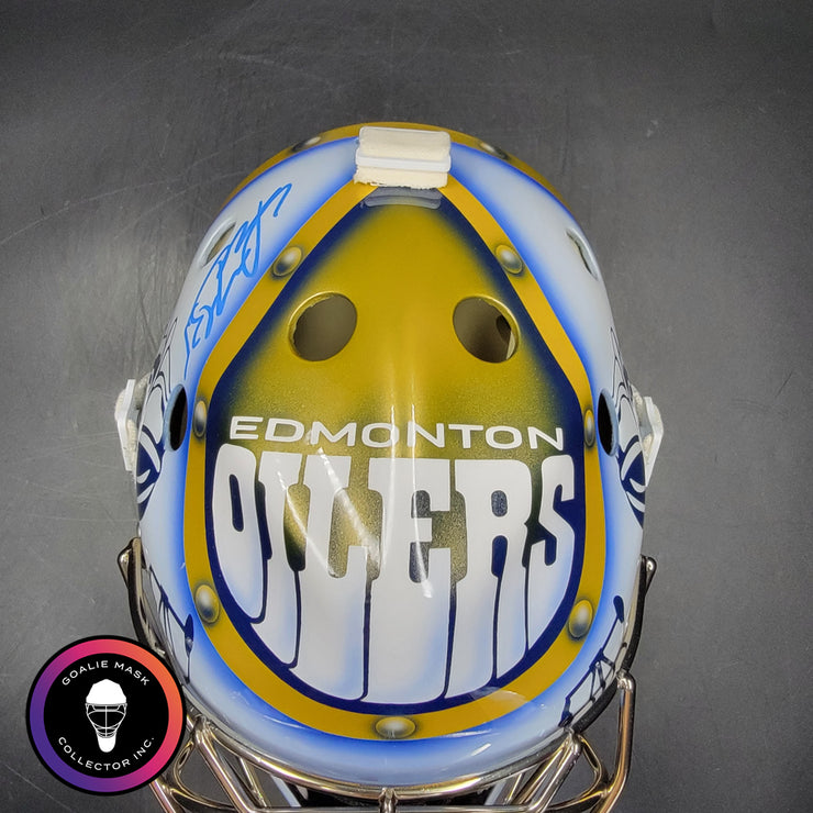 Dwayne Roloson Signed Goalie Mask 2006 Edmonton Signature Edition Auto ...
