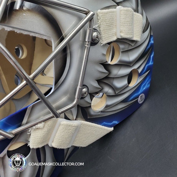 Dwayne Roloson Signed Goalie Mask Tribute 2010-11 Tampa Bay Lightning V1  Signature Edition Autographed