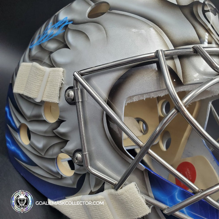 Dwayne Roloson Signed Goalie Mask Tribute 2010-11 Tampa Bay Lightning V1  Signature Edition Autographed