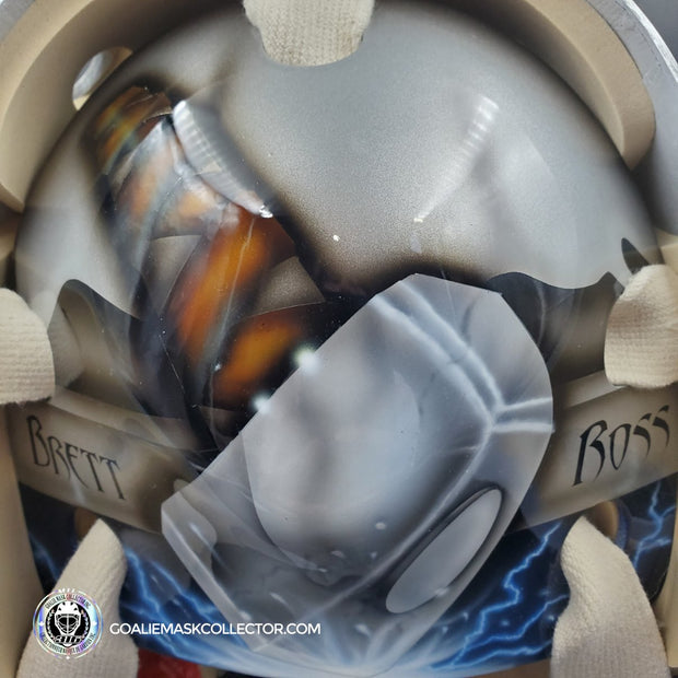Dwayne Roloson Signed Goalie Mask Tribute 2010-11 Tampa Bay Lightning V1  Signature Edition Autographed