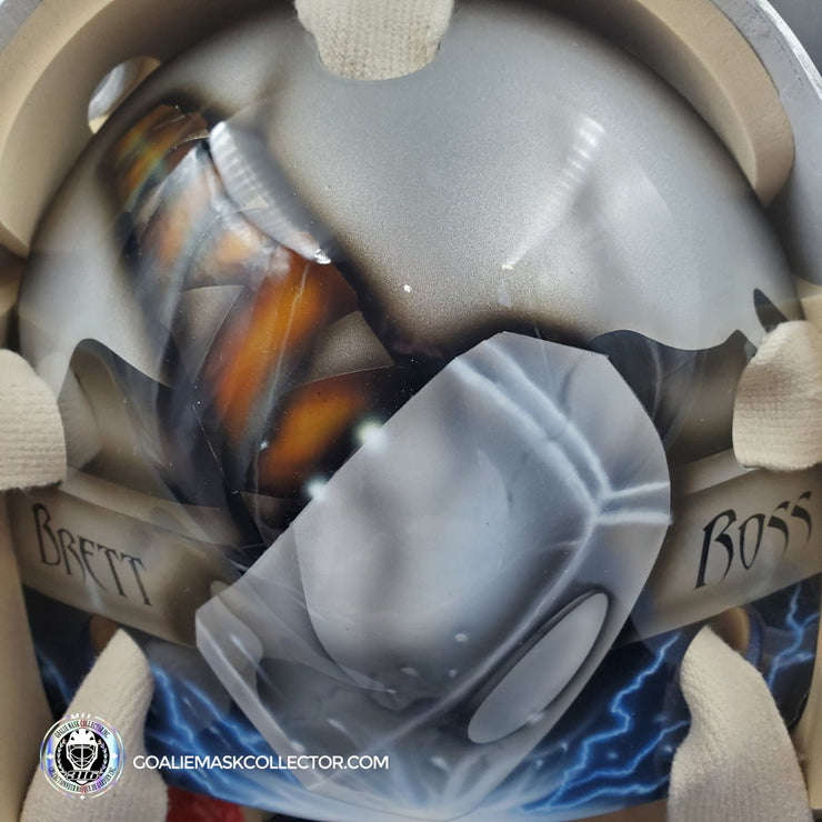 Dwayne Roloson Signed Goalie Mask Tribute 2010-11 Tampa Bay Lightning V1  Signature Edition Autographed