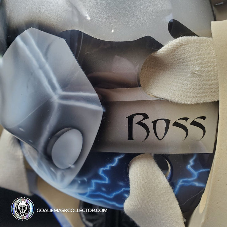 Dwayne Roloson Signed Goalie Mask Tribute 2010-11 Tampa Bay Lightning V1  Signature Edition Autographed