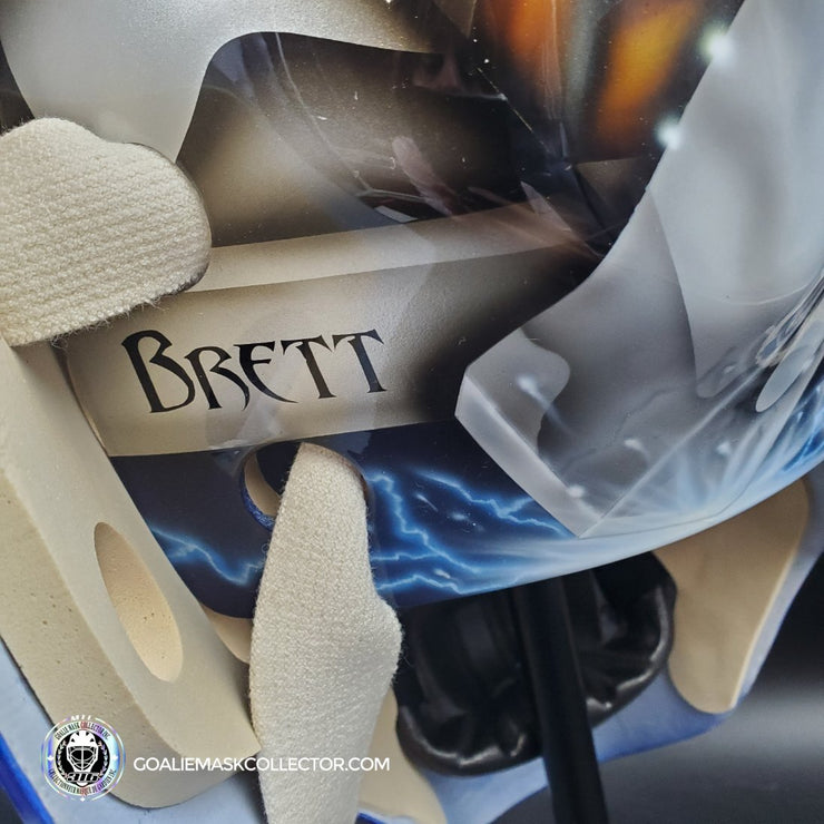 Dwayne Roloson Signed Goalie Mask Tribute 2010-11 Tampa Bay Lightning V1  Signature Edition Autographed