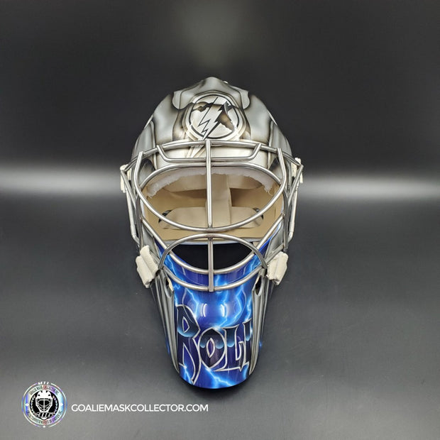 Dwayne Roloson Signed Goalie Mask Tribute 2010-11 Tampa Bay Lightning V1  Signature Edition Autographed