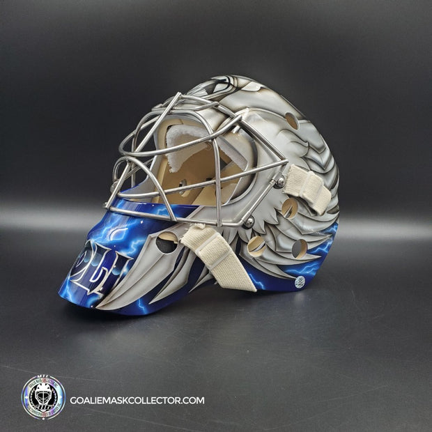 Dwayne Roloson Signed Goalie Mask Tribute 2010-11 Tampa Bay Lightning V1  Signature Edition Autographed