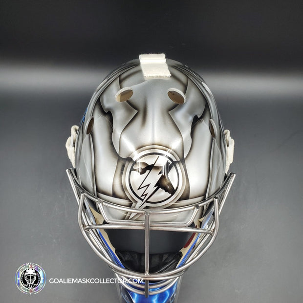 Dwayne Roloson Signed Goalie Mask Tribute 2010-11 Tampa Bay Lightning V1  Signature Edition Autographed