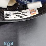 Ed Belfour Goalie Mask Game Issued Toronto 2005-06 Maple Leafs Painted on Warwick by Armor Graphics AS-03397