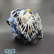 Ed Belfour Goalie Mask Game Issued Toronto 2005-06 Maple Leafs Painted on Warwick by Armor Graphics AS-03397