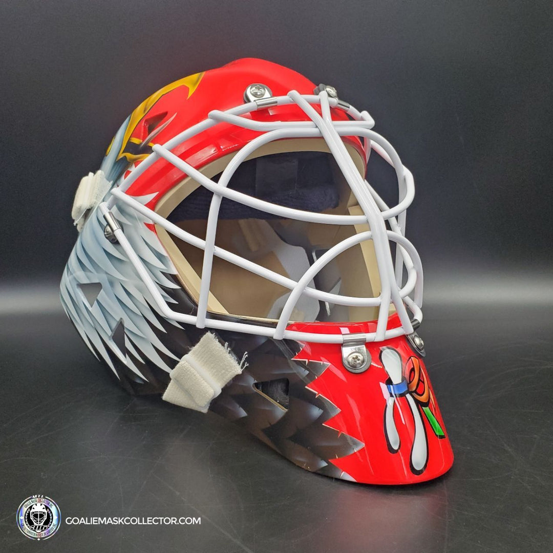 Ed Belfour Goalie Mask Unsigned Chicago Complex Tribute