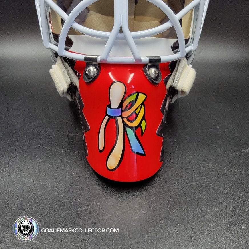 Ed Belfour Signed Goalie Mask Chicago Complex Autographed