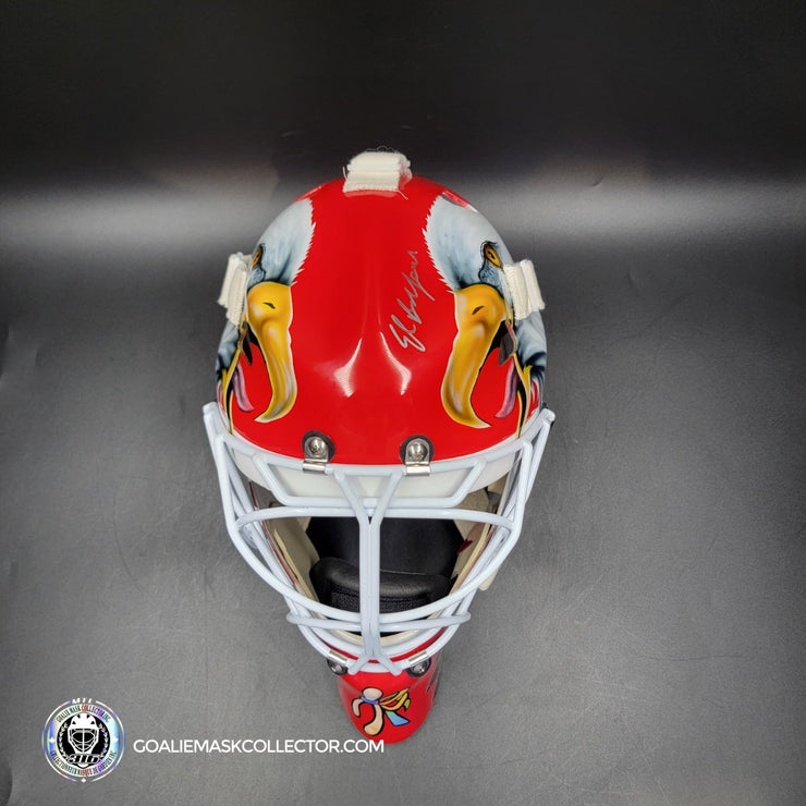 Ed Belfour Signed Goalie Mask Chicago Complex Autographed Signature Edition