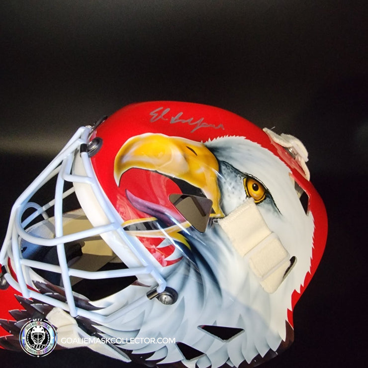 Ed Belfour Signed Goalie Mask Chicago Complex Autographed Signature Edition