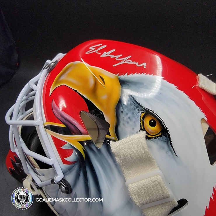 Ed Belfour Signed Goalie Mask Chicago Complex Autographed Signature Edition
