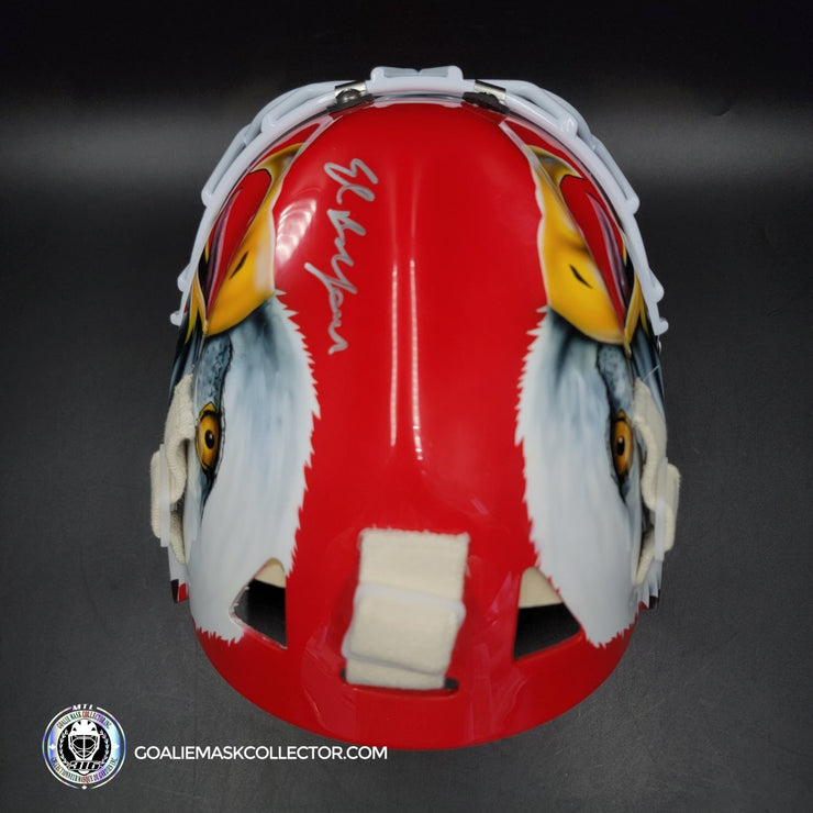 Ed Belfour Signed Goalie Mask Chicago Complex Autographed Signature Edition