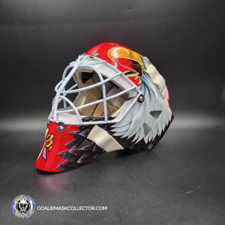 Ed Belfour Signed Goalie Mask Chicago Complex Autographed Signature Edition