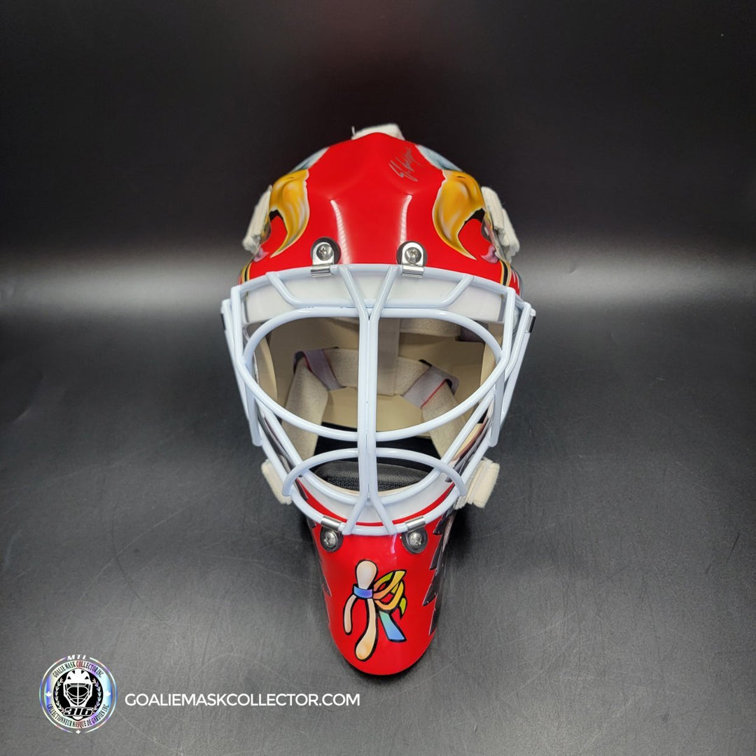 Ed Belfour Signed Goalie Mask Chicago Complex Autographed