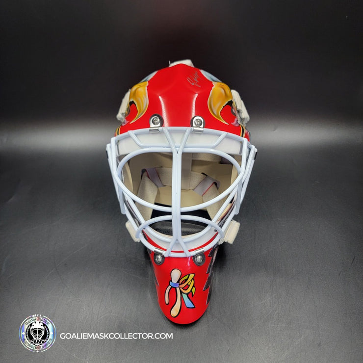 Ed Belfour Signed Goalie Mask Chicago Complex Autographed Signature Edition