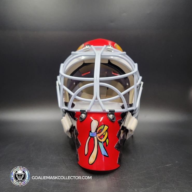 Ed Belfour Signed Goalie Mask Chicago Complex Autographed Signature Edition