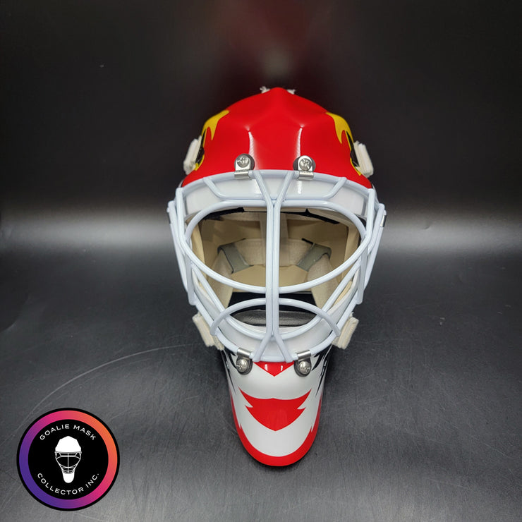 Ed Belfour Signed Goalie Mask Chicago Red Simple Eagle Classic Signature Edition Autographed Tribute