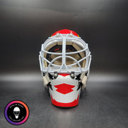 Ed Belfour Signed Goalie Mask Chicago Red Simple Eagle Classic Signature Edition Autographed Tribute