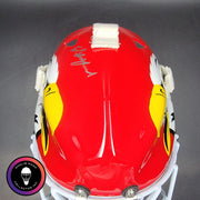 Ed Belfour Signed Goalie Mask Chicago Red Simple Eagle Classic Signature Edition Autographed Tribute