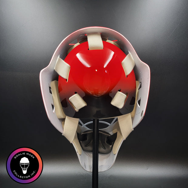 Ed Belfour Signed Goalie Mask Chicago Red Simple Eagle Classic Signature Edition Autographed Tribute