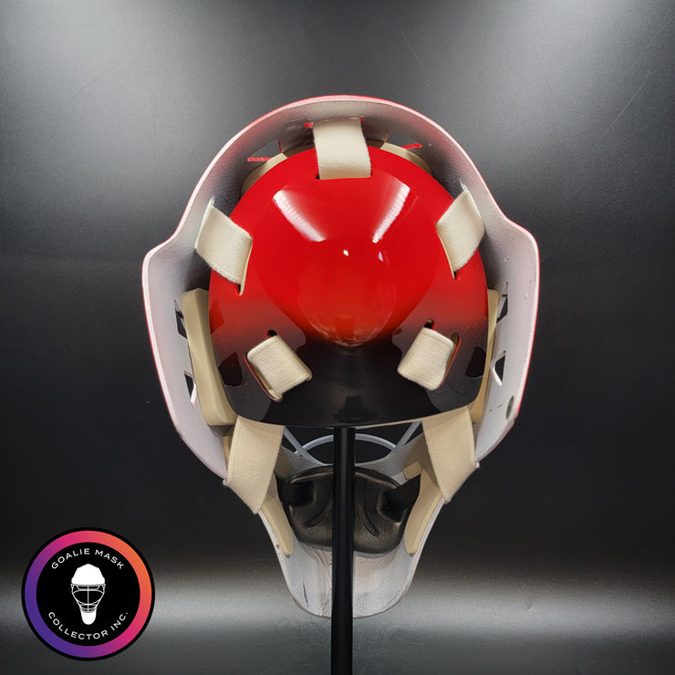 Ed Belfour Signed Goalie Mask Chicago Red Simple Eagle Classic Signature Edition Autographed Tribute