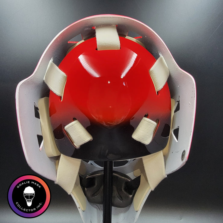 Ed Belfour Signed Goalie Mask Chicago Red Simple Eagle Classic Signature Edition Autographed Tribute